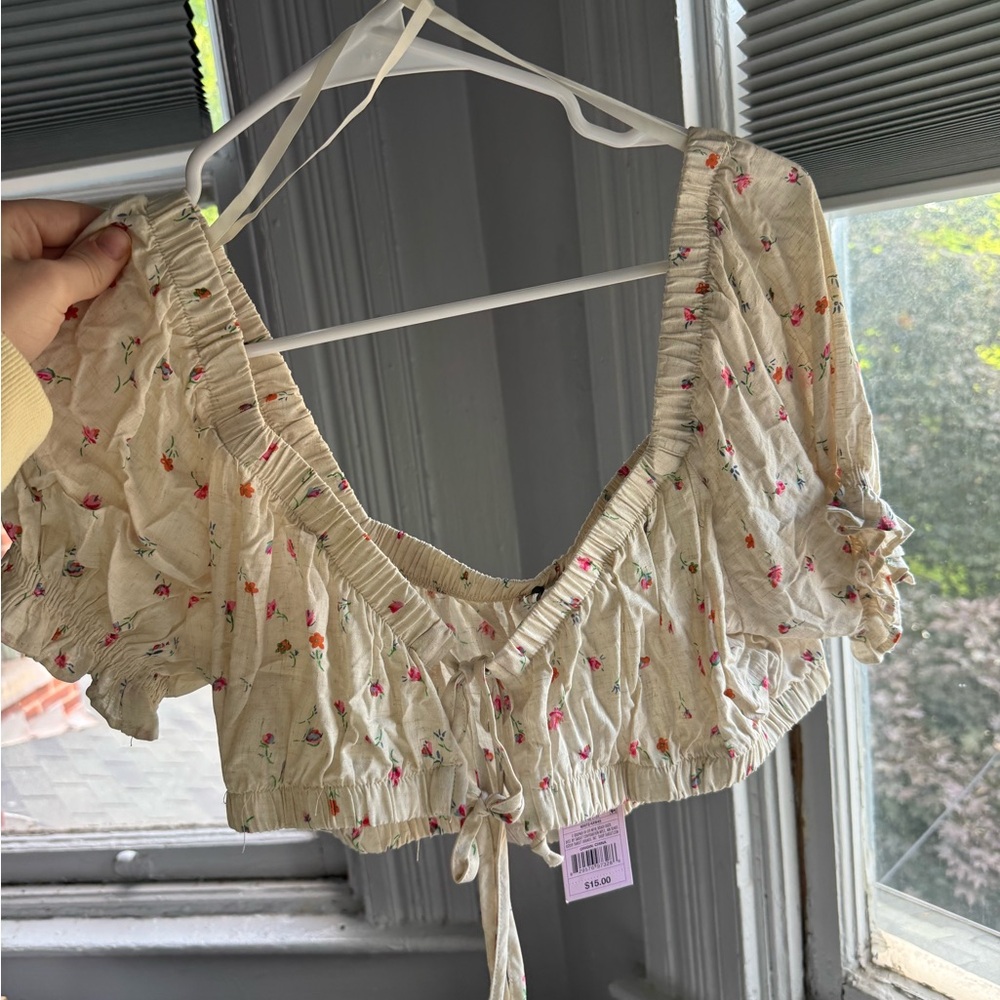 floral crop top